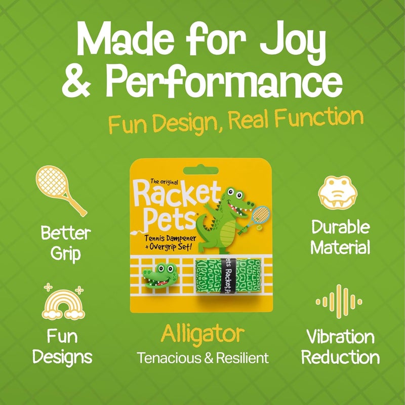 Racket Pets Kids Tennis Racket Dampener & Matching Overgrip Tape, Performance Shock Absorbing Dampener for Tennis Racket - Image 3