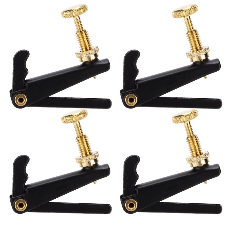 4Pcs Violin Fine Tuners Metal String Adjuster Replacement Musical Accessories for 3/4 4/4 - Image 1
