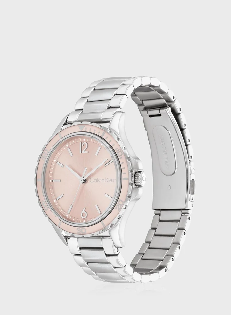 CALVIN KLEIN Lively Steel Strap Analog Watch