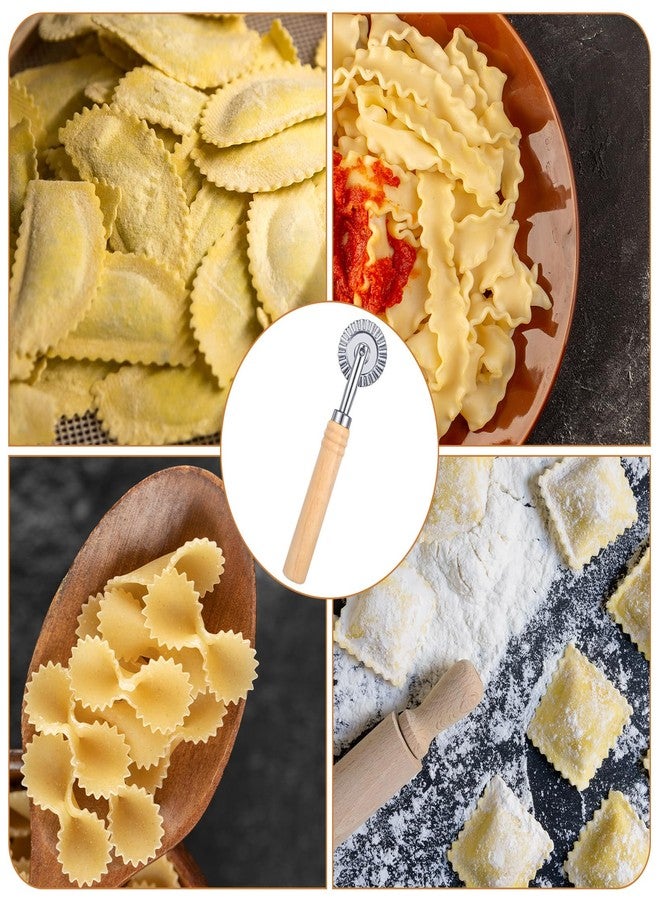 Zyghjort 2PCS Ravioli Cutter Wheel, Pastry Cutter Wheel Stainless Steel Pasta Cutters Wheels with Ergonomic Handle Pizza Cutters Wheels for Pasta, Pastry, Dumpling, Noodles for Home and Kitchen - 1.5" Diameter - Image 4