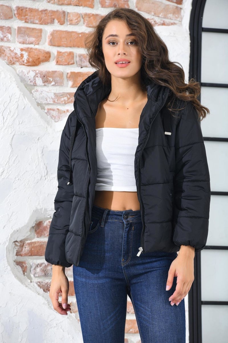 Rodi Women's Puffer Jacket Short Hooded DS22KB025117  - Image 1