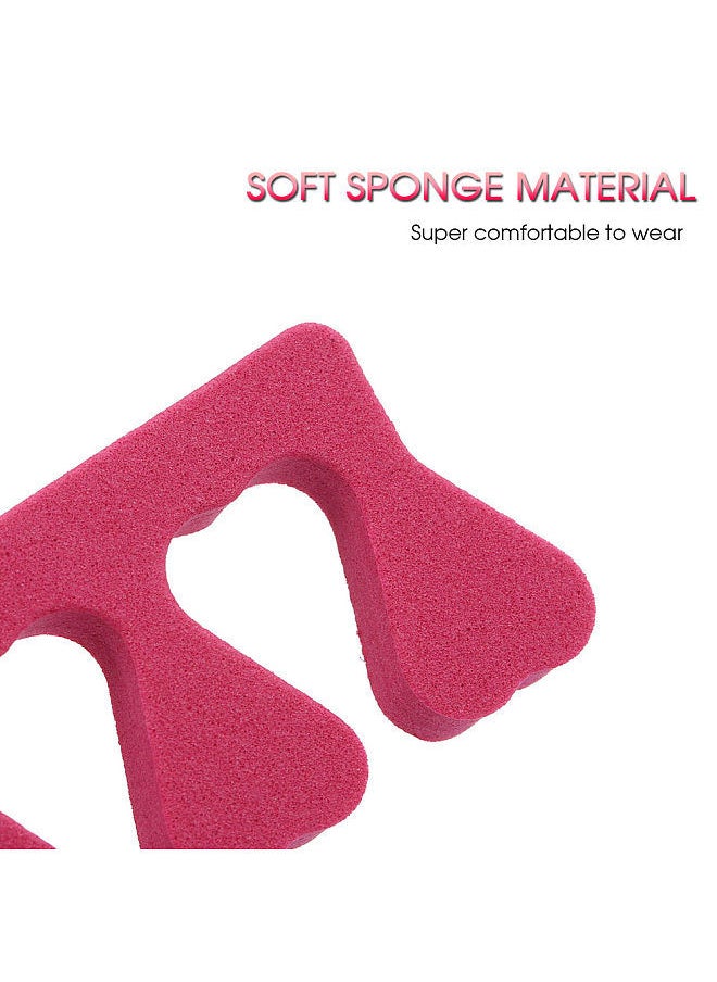 Generic - 4PCS Toe Separators Sponge Foam Toe Spacers for Pedicure Nail Salon Use Random Color - Image 1