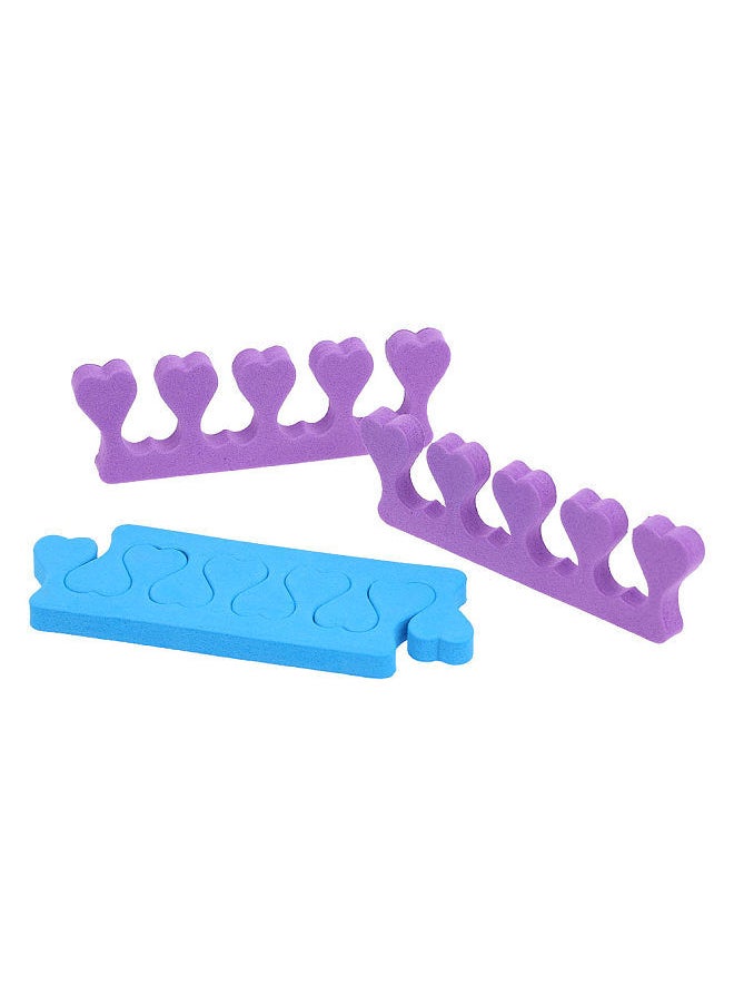 Generic - 4PCS Toe Separators Sponge Foam Toe Spacers for Pedicure Nail Salon Use Random Color - Image 1