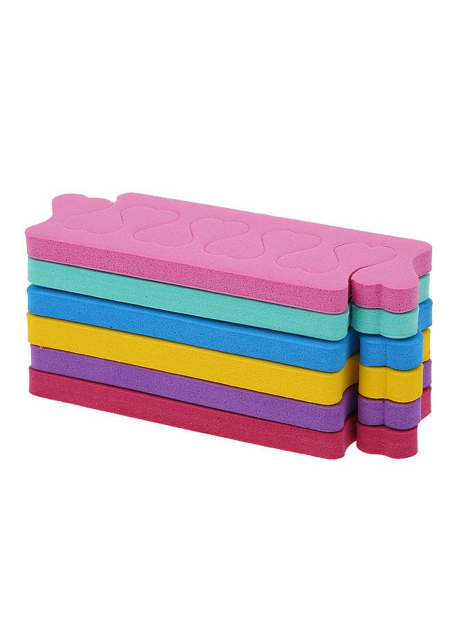 Generic - 4PCS Toe Separators Sponge Foam Toe Spacers for Pedicure Nail Salon Use Random Color - Image 1