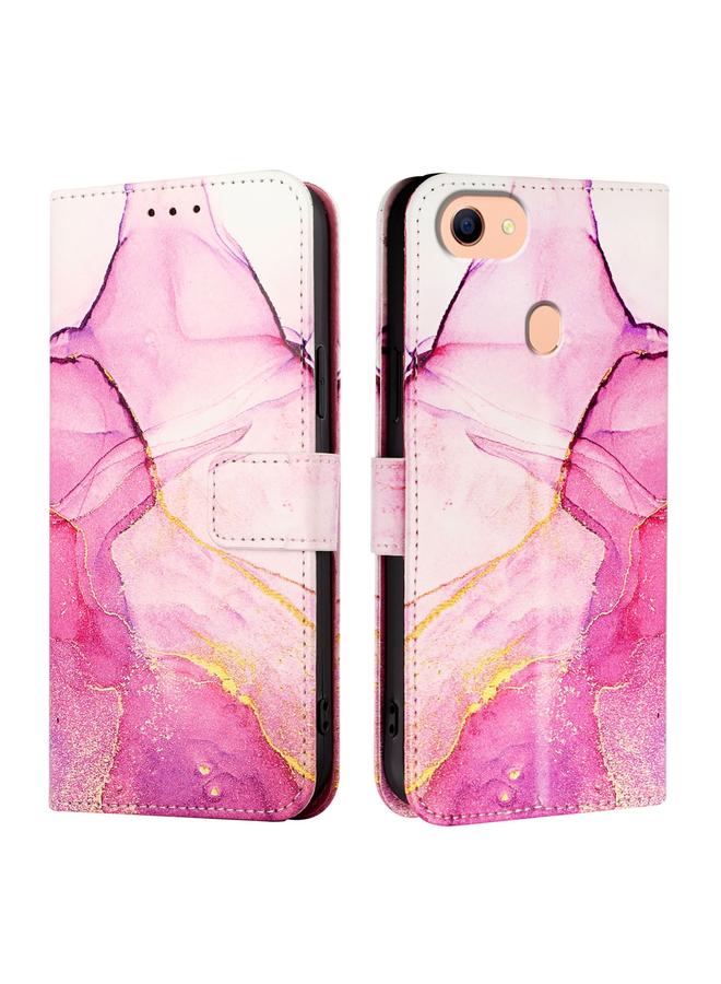 S-TOP Case For OPPO F17 / A73 2020 4G Global PT003 Marble Pattern Flip Leather Phone Case - Image 2