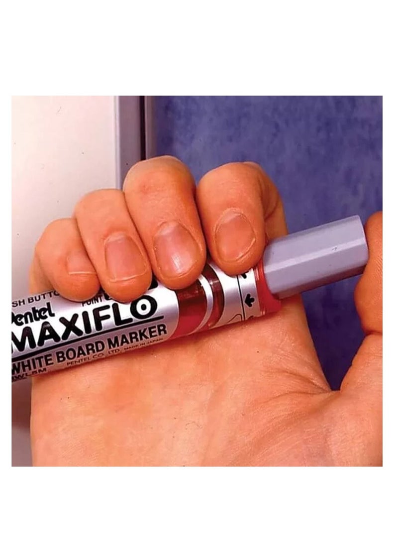 Pentel 4-Piece Maxiflo White Board Marker Brown Ink - Image 4