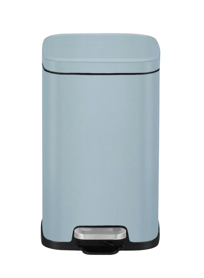 EKO STELLA SERIES | Brushed Stainless Steel Finish | Soft-Closing | Fingerprint-Resistant | Premium Pedal Trash Bin | Multiple Sizes ( 6 - 12 L) To Suit Different Places | 12 Liters | Titanium Blue  - Image 1