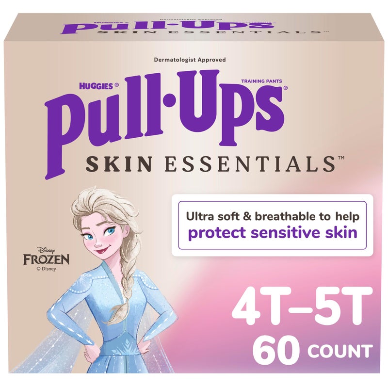 Pull-Ups Girls' Skin Essentials Potty Training Pants, Training Underwear, 4T-5T (38-50 lbs), 60 Ct - Image 1