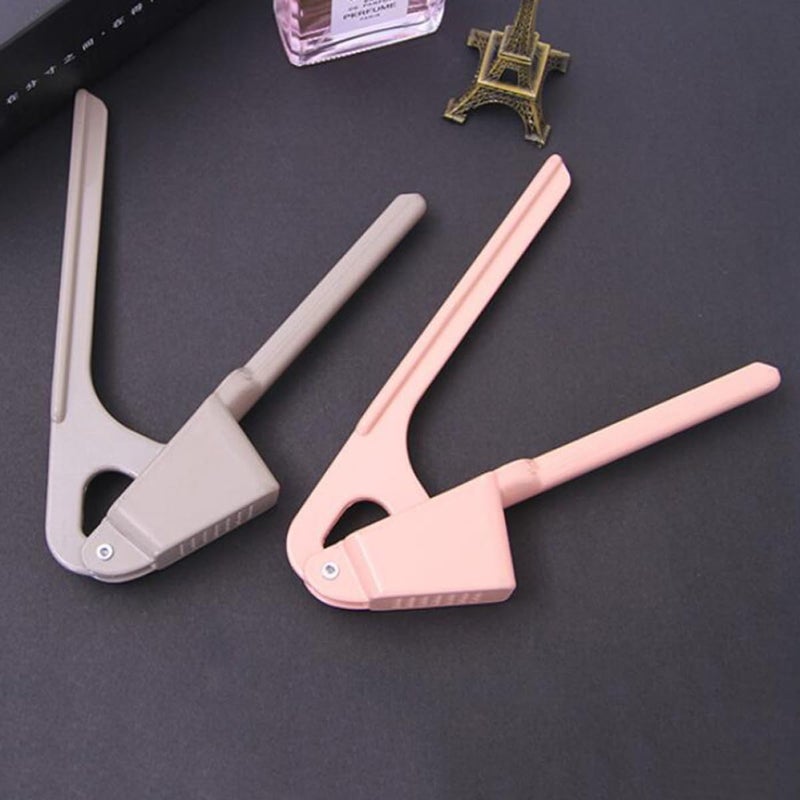 Pink Alloy Garlic Press Mincer and Slicer Multifunction Manual Kitchen Crusher Tool - Image 3
