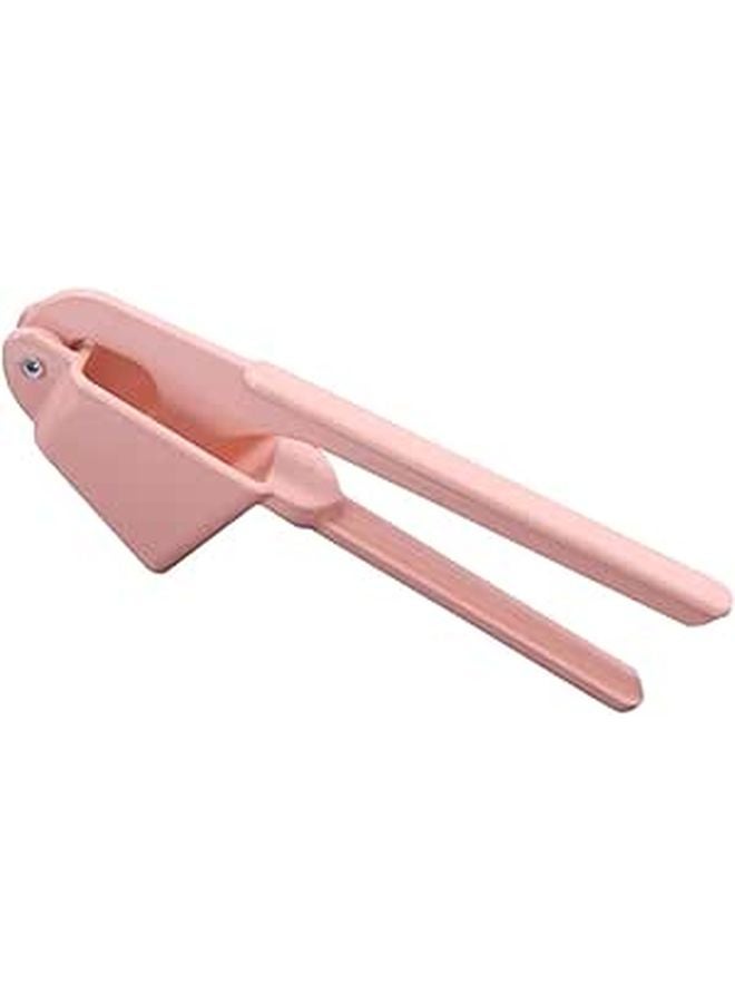 Pink Alloy Garlic Press Mincer and Slicer Multifunction Manual Kitchen Crusher Tool - Image 1
