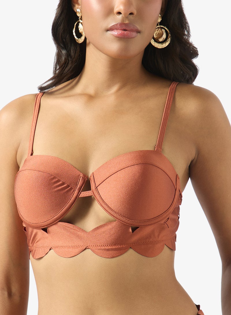 Soleira Laser Cut Out Bikini Set With Skirt - Image 3