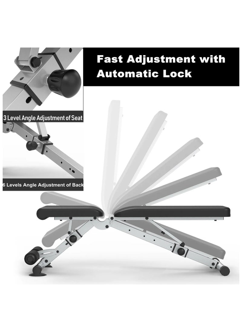 Generic - Adjustable/Foldable Utility Weight Bench For Home Gym - Image 1