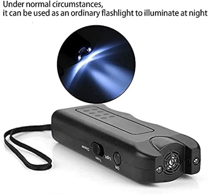 VALUEVIBES جهاز طارد الكلاب بالموجات فوق الصوتية المحمول من ديجيتالزاب - جهاز مضاد للنباح بحساس مزدوج مع 3 أوضاع تدريب ومصباح LED للتحكم في الحيوانات الأليفة في الهواء الطلق (أسود) - Image 3