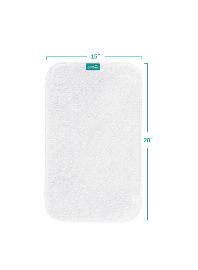 Desert Breeze Distributing Changing Pad Liner 5 Count, Waterproof Larger Changing Pad Cover 28" X 15", Cotton Terry, Absorbent & Skin-Friendly Changing Pad Liners (Solid Improved Thickness) - Image 3
