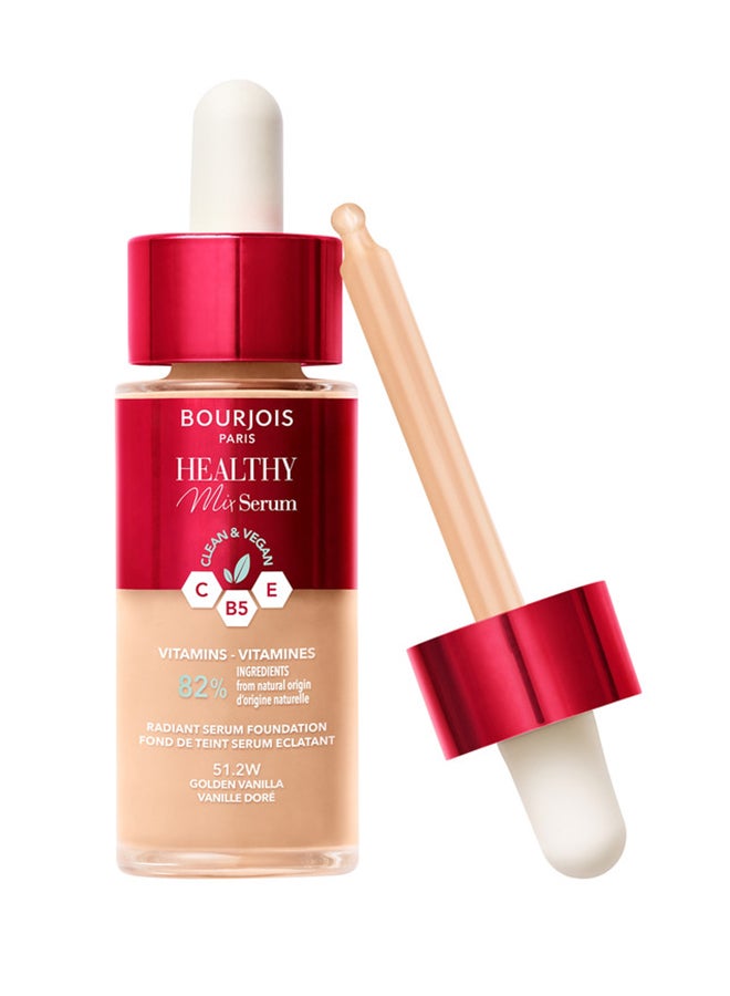 BOURJOIS PARIS كريم أساس سيروم هيلثي ميكس - 51.2 واط - الفانيليا الذهبية - Image 1
