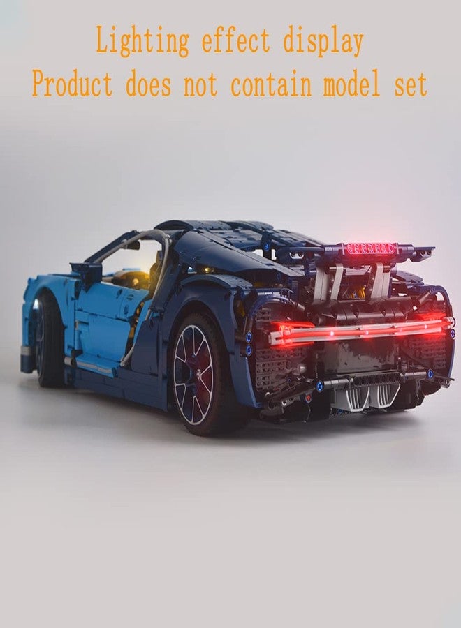 GEAMENT Upgraded Version LED Light kit for Technic Bugatti Chiron - Compatible with Lego 42083 Race Car Building Model (Model Set Not Included) - Image 4