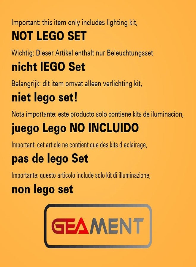 GEAMENT Upgraded Version LED Light kit for Technic Bugatti Chiron - Compatible with Lego 42083 Race Car Building Model (Model Set Not Included) - Image 2