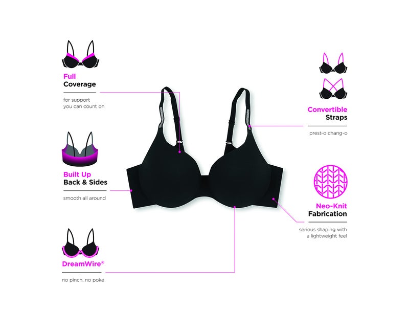 Maidenform womens Comfort Devotion Dreamwire Dm0070 Full Coverage Bra, Almond, 36C US - Image 5