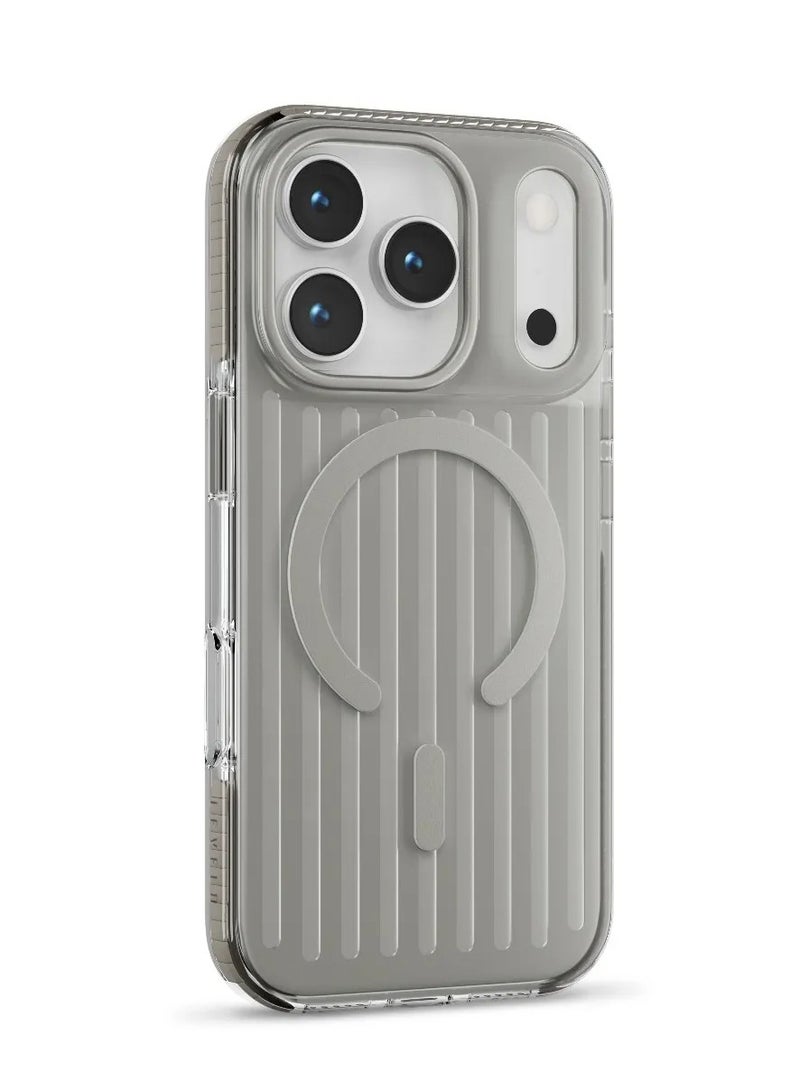 ليفيلو جراب MagSafe لهاتف iPhone 17 Pro مع حماية من الخدش 2H / حواف مرتفعة للكاميرا والشاشة / غطاء خلفي مقاوم للصدمات بزوايا مقاومة للصدمات - رمادي غامق - Image 1