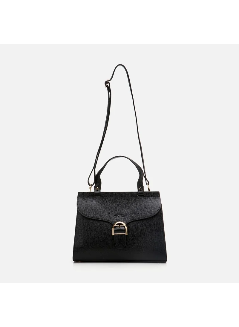 Hotiç 03CAH296570A100 GENUINE Leather Black Women's Bag