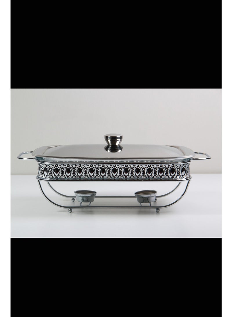 Food warmer with lid and handles - Image 1