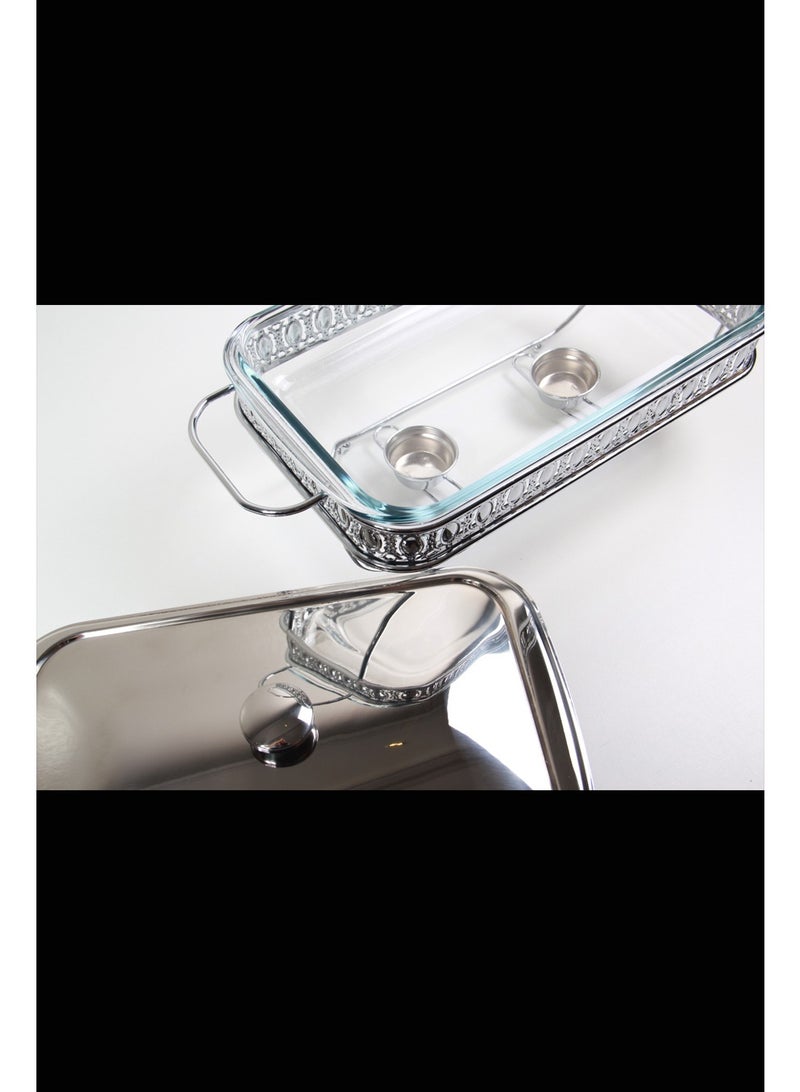Food warmer with lid and handles - Image 3