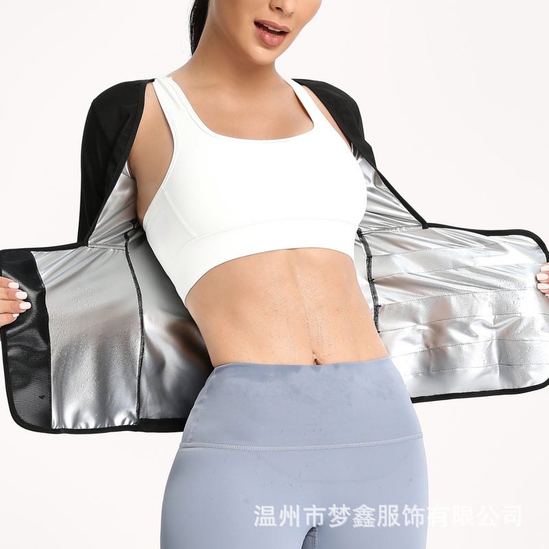 Generation Hair Sealing Waist Sweat-Breaking Sports Body-Shaping Top Waist-Sealing Vest Short-Sleeved Long-Sleeved Belly-Closing Plastic Waist Sweat-Breaking Suit - Image 4