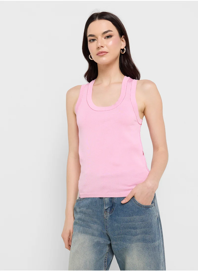 Ginger Lightweight Fine Knit Sweater Vest
