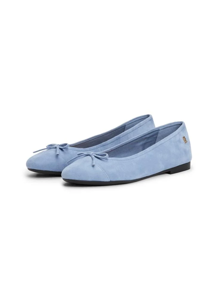 TOMMY HILFIGER Toe Cap Suede Ballerina