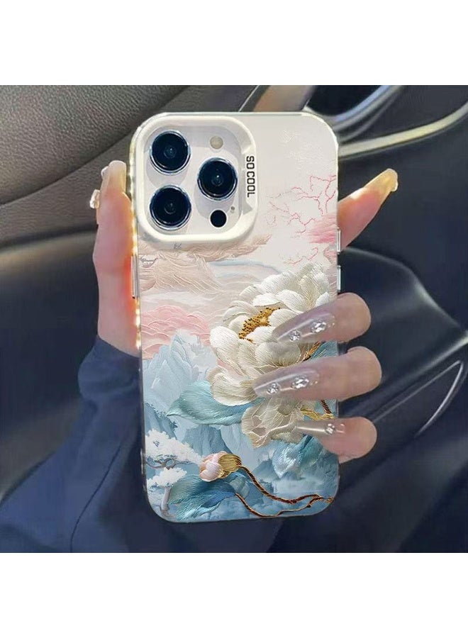Lotus Blossom iPhone 16 Pro Max Case – Floral Ocean Design, Elegant Soft TPU Cover, Shockproof, Anti-Scratch, Anti-Fingerprint - Image 1