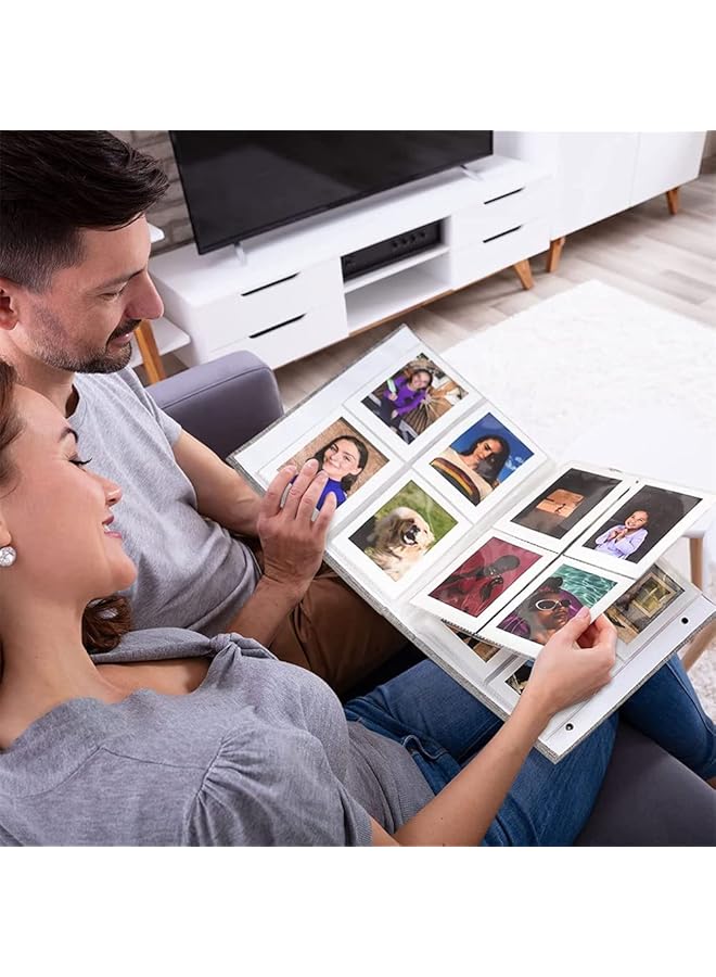 إيروريكس ألبوم صور صغير لكاميرا بولارويد يحتوي على 208 صور بحجم 2X3 بوصة لكاميرا فوجي فيلم إنستاكس ميني 7S 8 9 11 25 26 40 50S 90 Evo Z2300 الفورية لكاميرا بولارويد سناب رمادي - Image 2