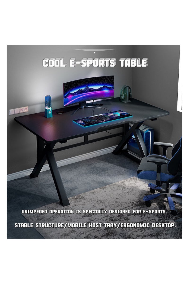 TNGames Black 80x60cm Gaming Desk | Extra-Thick 15mm Desktop | Compact Modern Computer Desk for Home Office, Bedroom & Study | Student Writing Gaming Table - Image 3