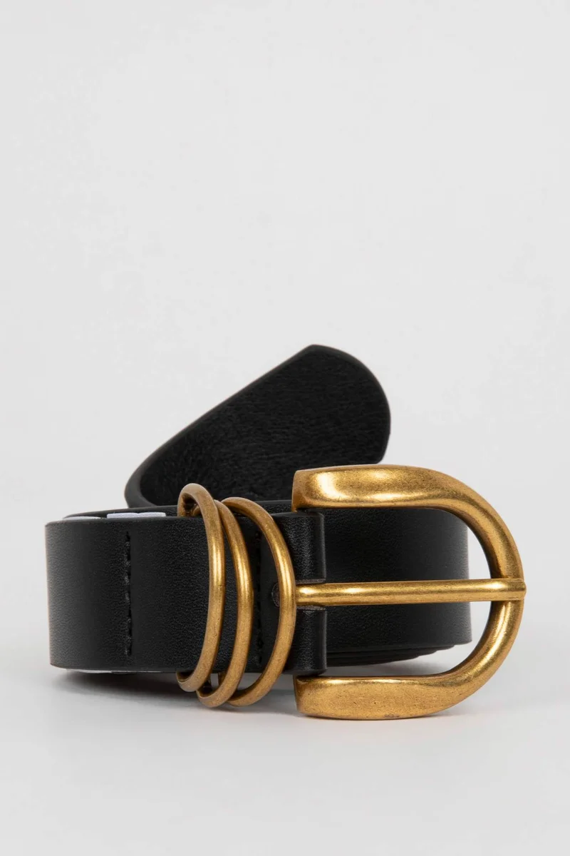 Woman Faux Leather Jean Belt