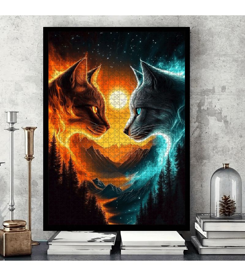 1000 Piece Puzzle 50x70cm Animal Mosaic Frameless Home Decor - Image 5