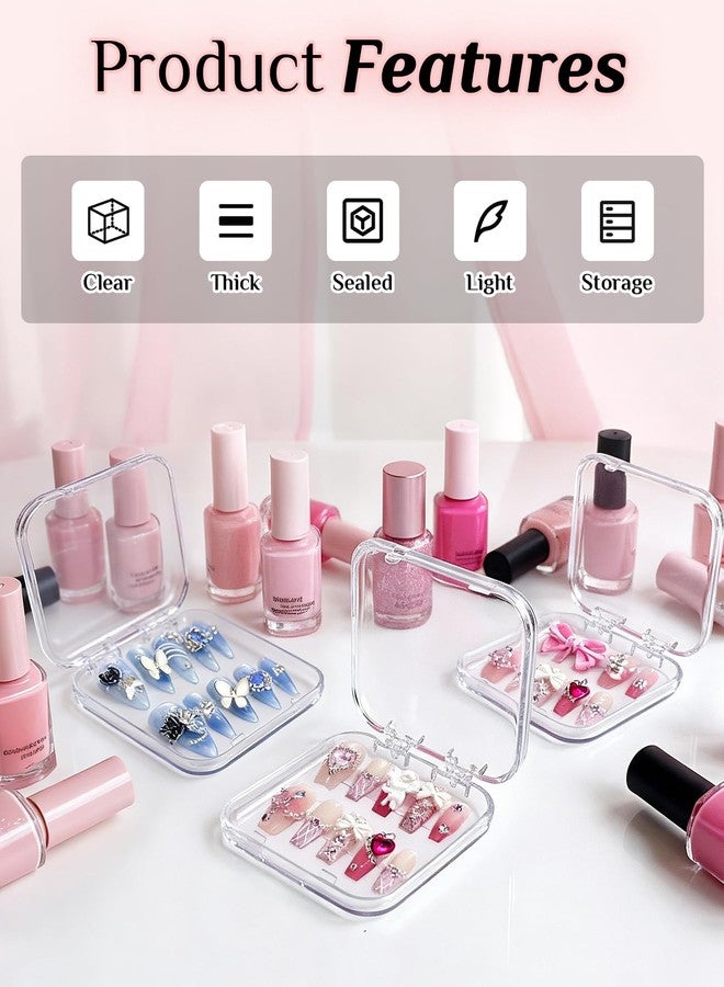 Gaahkai 16PCS Press on Nail Boxes, Nail Cases for Press Ons with Adhesive Double Sided Tape - Image 2