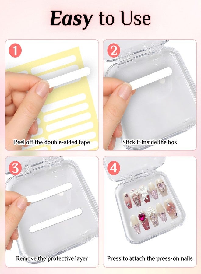 Gaahkai 16PCS Press on Nail Boxes, Nail Cases for Press Ons with Adhesive Double Sided Tape - Image 5