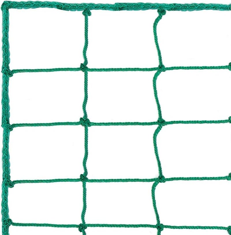 Aoneky شبكة حماية كرة القدم 10x10 قدم / 10x20 قدم / 10x30 قدم، شبكة مربعة 4 بوصات، حبل PE ثقيل 0.1 بوصة - شبكة احتواء كرة القدم لمنع الكرة من تجاوز السياج في الحديقة - Image 1