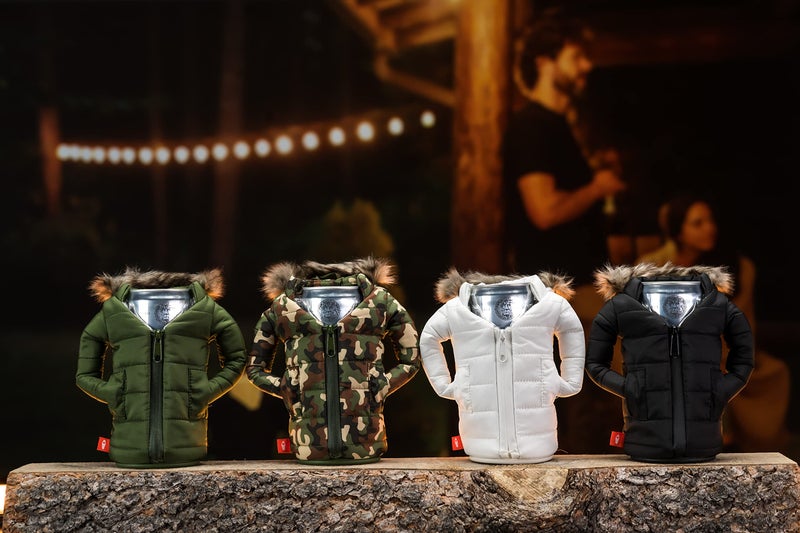 Puffin - The Pahka Beverage Parka  Insulated Skinny Can Cooler  Camo - Image 5