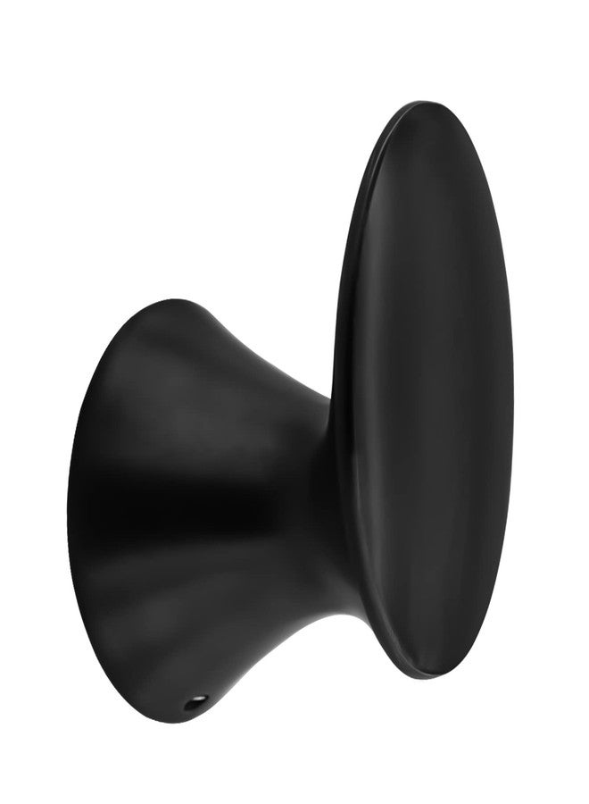 LOWCUS Robe Hook 73835BL, Solid Metal, Matte Black - Image 1