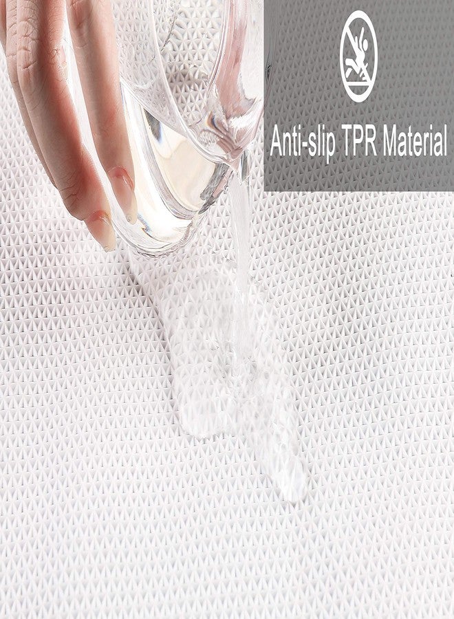 fluffy Bath Mat for Round Showers, Made of Microfiber, with Non-Slip Bottom (Small Curve | Shower Radius 21 5/8 inch, Anthracite) - Image 5