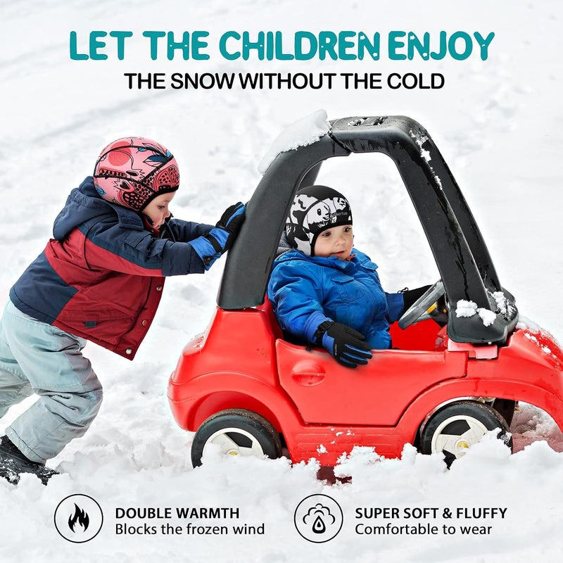 HIKENTURE Kids Skull Cap Helmet Liner Winter Hat for Boys and Girls Beanie Ski Hat with Thermal Fleece for Snow Sports… - Image 4