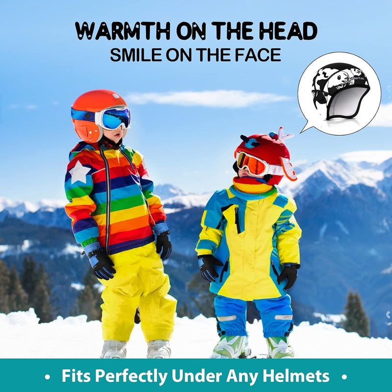 HIKENTURE Kids Skull Cap Helmet Liner Winter Hat for Boys and Girls Beanie Ski Hat with Thermal Fleece for Snow Sports… - Image 5