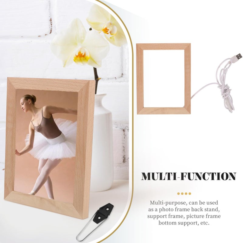 30Pcs Black Photo Frame Stands Durable Easel Back Brackets for Tabletop Display Home Office Studio Use - Image 4