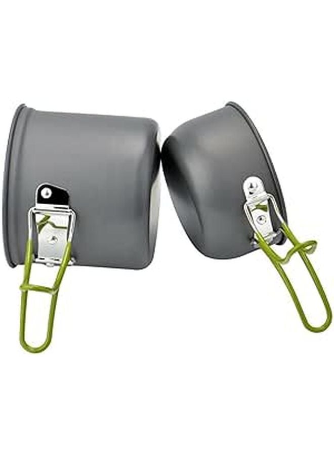 Portable Camping Cookware Set Non Stick Pan Teapot Lightweight 1 2 Person Outdoor Picnic - Image 1