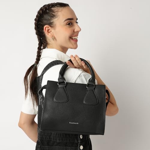 Fastrack Structured Satchel | Faux-Leather Women's Handbags | Satchel for Casual Carry - Image 2