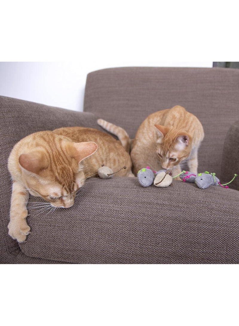 general Critters Value Pack Catnip Cat Toys - Gray/Cream, Set of 10 - Image 2