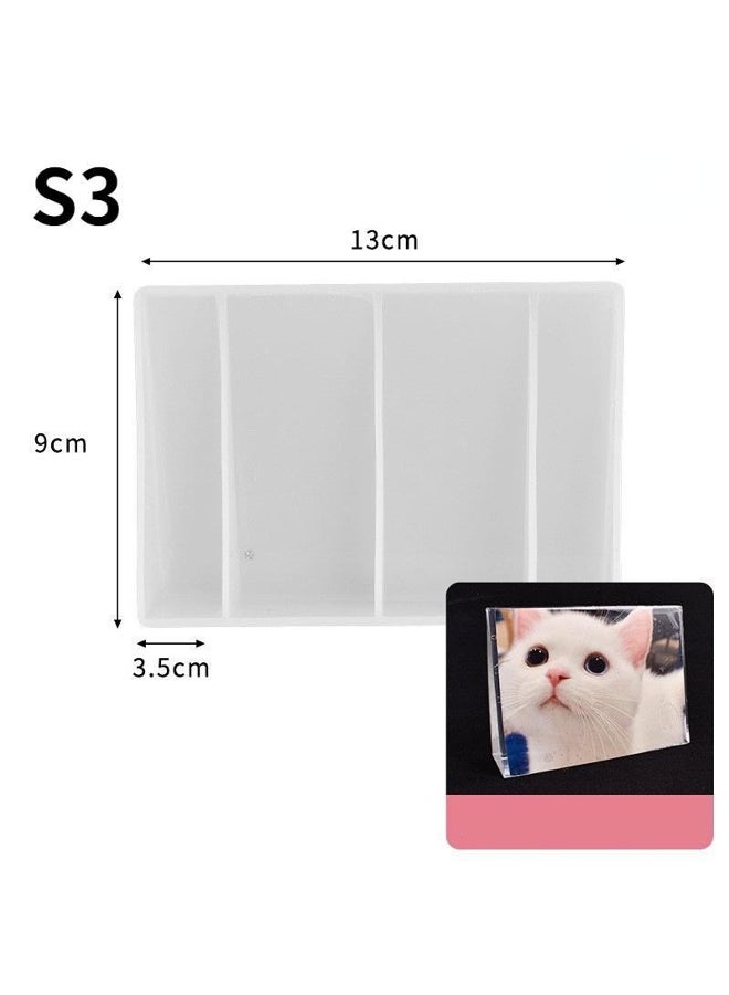 Love Heart Square Photo Jewelry Making Mold Silicone Mould Frame Epoxy Mold for DIY Craft Resin Decorative Craft - Image 2