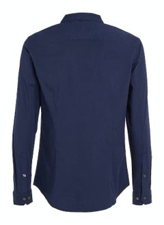 TOMMY JEANS Men's Stretch Slim Fit Casual Shirt, Black  - Image 5