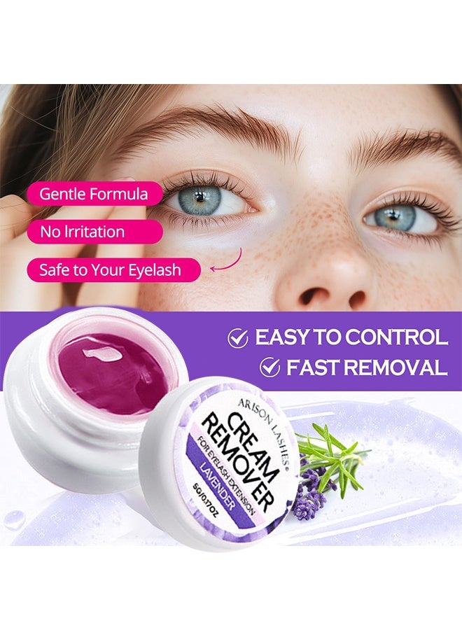 ARISON LASHES Eyelash Extension Remover Cream 5G, Lash Extension Remover Dissolves Powerful For Lash Extensions Lash Glue Remover Low Irritation For Sensitive Skin, Lash Clusters Cream Lash Glue Remover - Image 4