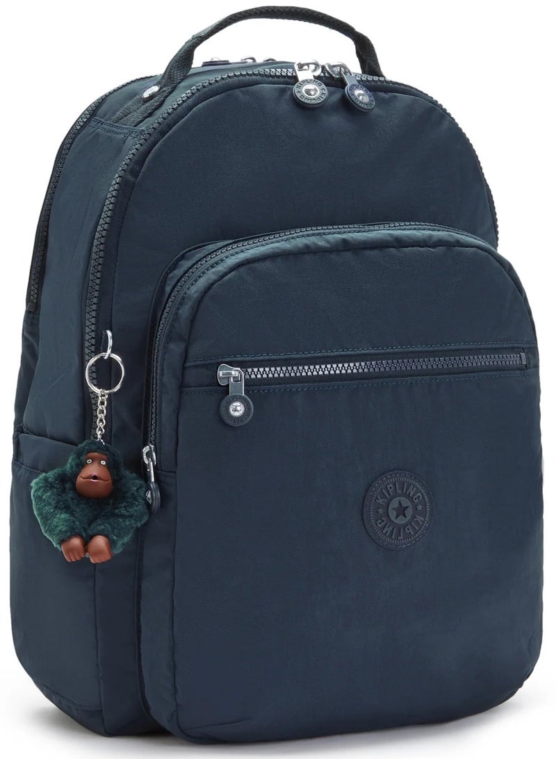 كيبلينغ حقيبة ظهر سول لاب كبيرة مع جيب للابتوب أزرق حقيقي متناغم - Image 4